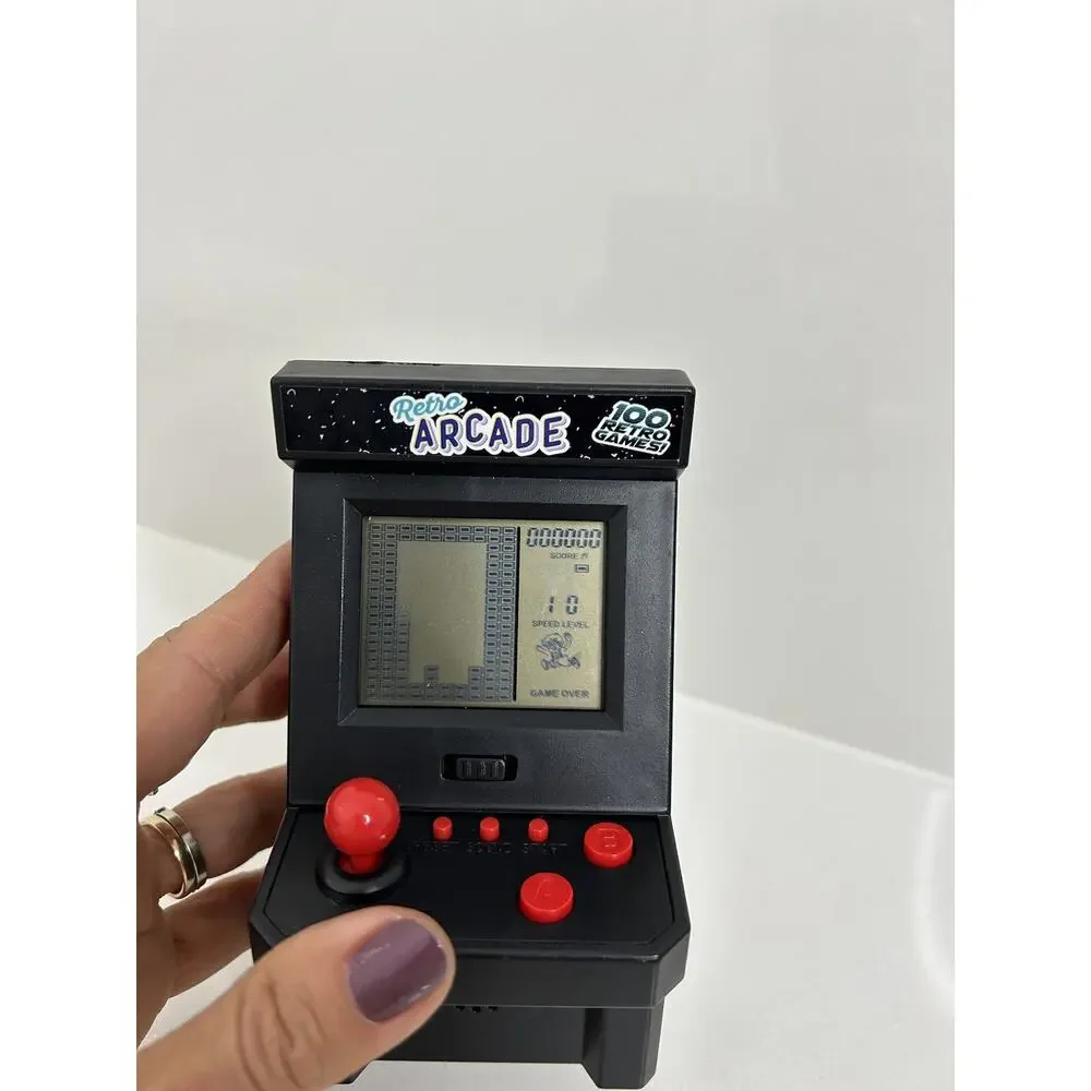 Retro Arcade 100 Exciting Games Mini Plastic Game Machine (Tested)